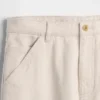 Avslappnade raka khakibyxor i utility-stil