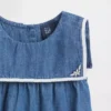 Baby Bodysuit i denim i sjömansstil
