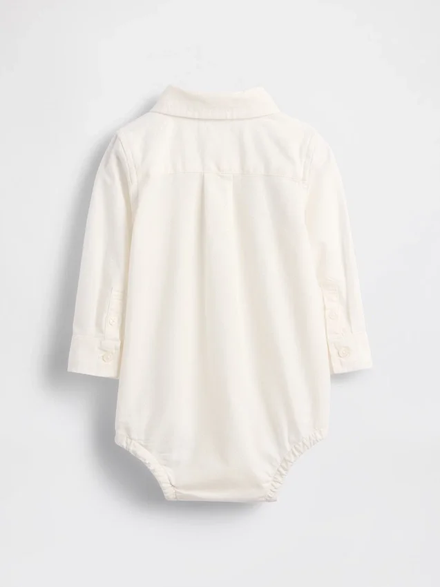 Baby-bodysuit i oxfordtyg