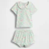 Baby-bodysuit i Tinyrib med Peter Pan-krage