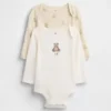 Baby Bodysuits i ekologisk bomull med Brannan Bear-motiv (2-pack)
