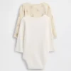 Baby Bodysuits i ekologisk bomull med Brannan Bear-motiv (2-pack)