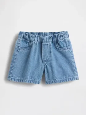 Baby Brannan Bear-jeansshorts med fickor och dragkedja