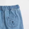 Baby Brannan Bear-jeansshorts med fickor och dragkedja