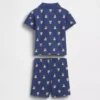 Baby Brannan Bear-klädset med pikétröja och shorts