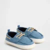 Baby-båtskor i denim