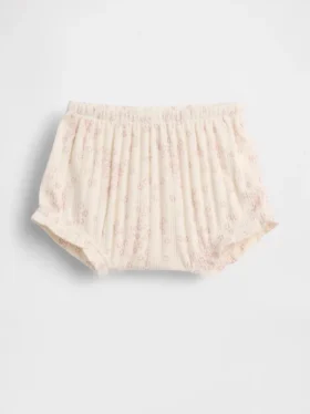 Baby First Favorites Bloomers i pointelle-ribb med blommönster