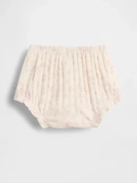 Baby First Favorites Bloomers i pointelle-ribb med blommönster