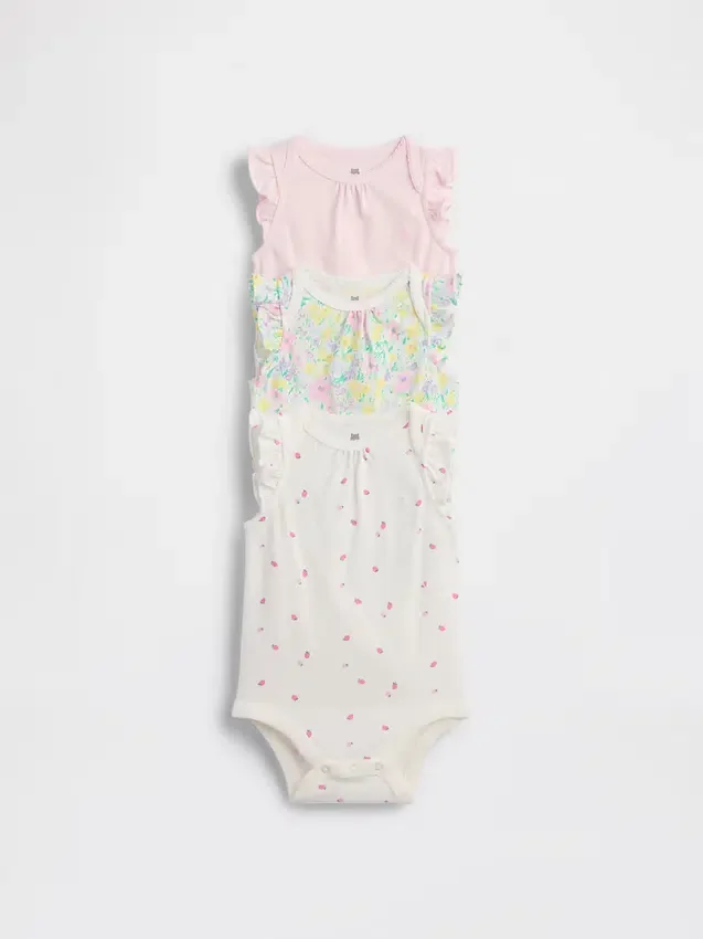 Baby First Favorites bodysuit i ekologisk bomull (3-pack)
