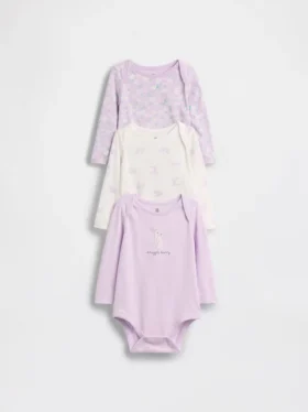 Baby First Favorites bodysuit i ekologisk bomull (3-pack)