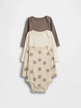 Baby First Favorites bodysuit i ekologisk bomull (3-pack)