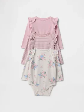 Baby First Favorites bodysuit i ekologisk bomull (3-pack)