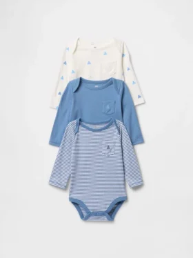 Baby First Favorites bodysuit i ekologisk bomull (3-pack)
