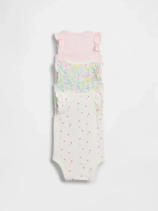Baby First Favorites bodysuit i ekologisk bomull (3-pack)
