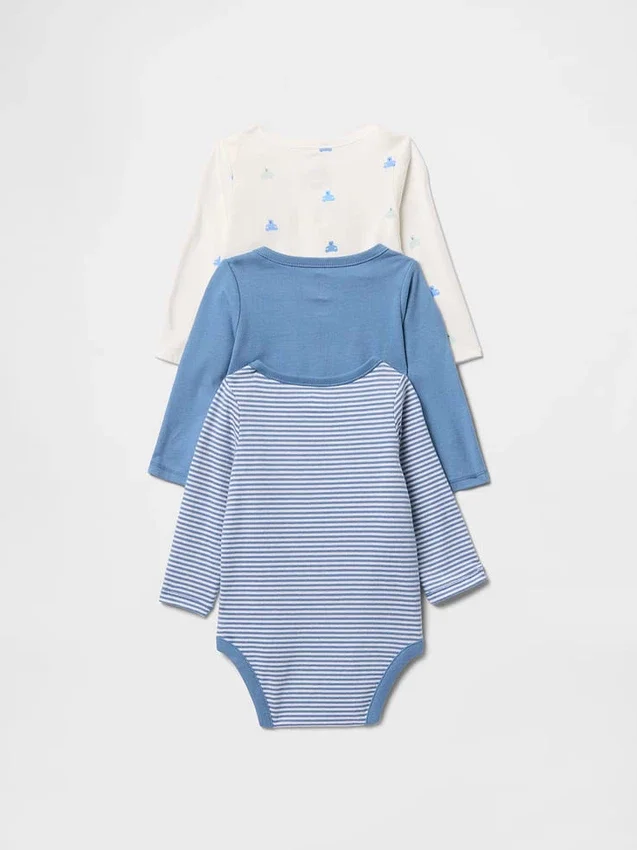 Baby First Favorites bodysuit i ekologisk bomull (3-pack)
