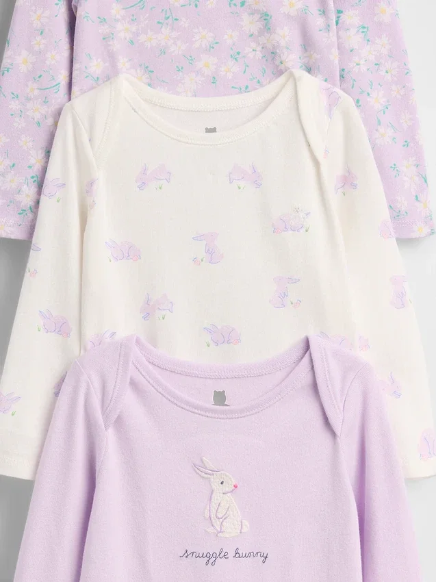 Baby First Favorites bodysuit i ekologisk bomull (3-pack)