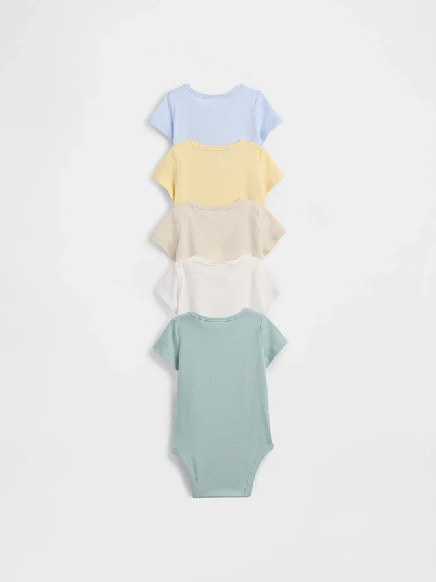 Baby First Favorites bodysuit i ekologisk bomull (5-pack)