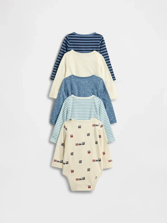Baby First Favorites bodysuit i ekologisk bomull (5-pack)