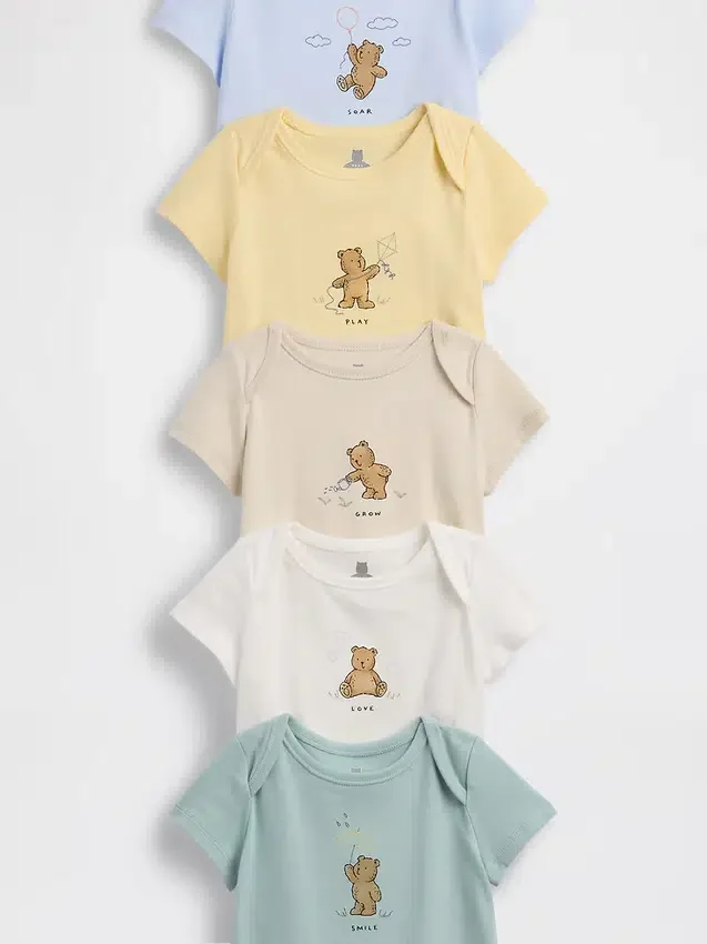 Baby First Favorites bodysuit i ekologisk bomull (5-pack)