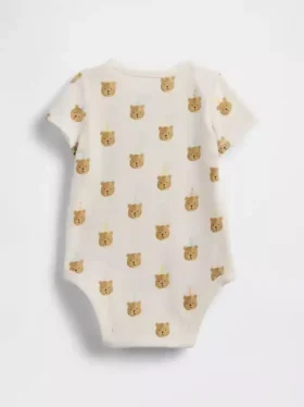 Baby First Favorites bodysuit i ekologisk bomull med Brannan Bear-motiv