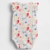 Baby First Favorites bodysuit i ekologisk bomull med fladdrande ärmar