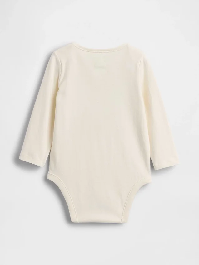 Baby First Favorites bodysuit i ekologisk bomull med NYC-logotyp på fickan