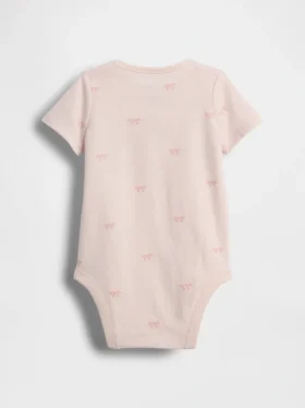 Baby First Favorites bodysuit i ekologisk bomull med rosett