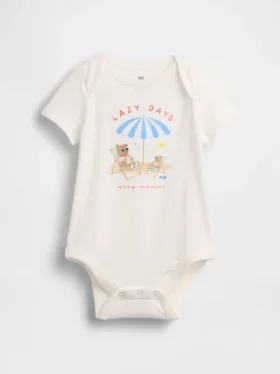 Baby First Favorites Bodysuit i ekologisk bomull med tryck