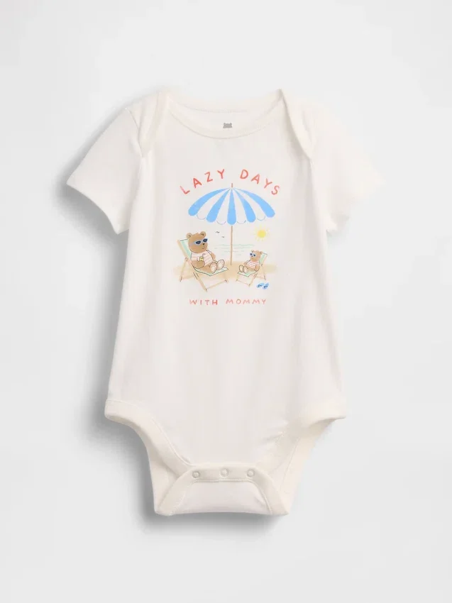 Baby First Favorites Bodysuit i ekologisk bomull med tryck