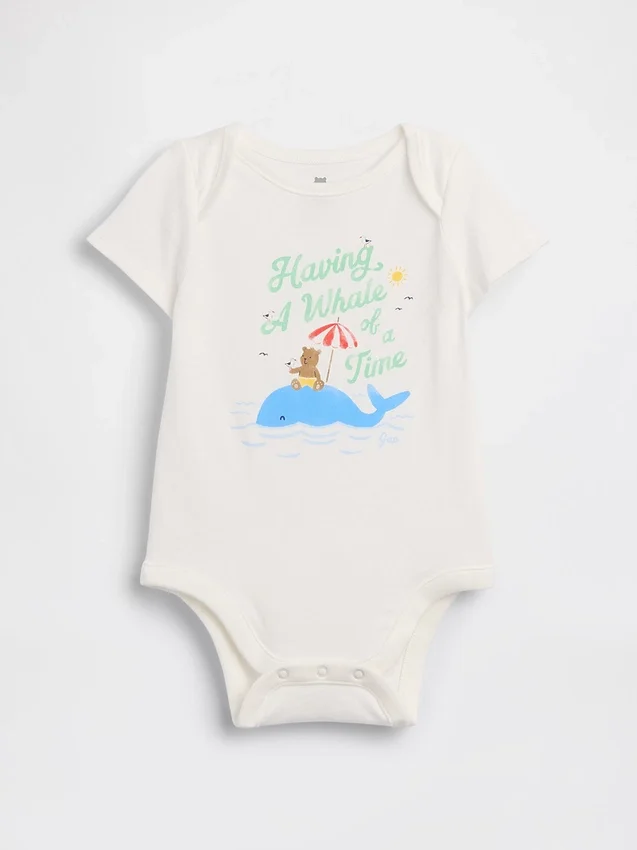 Baby First Favorites Bodysuit i ekologisk bomull med tryck