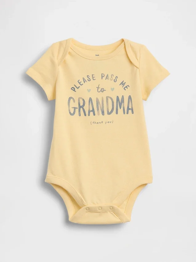 Baby First Favorites Bodysuit i ekologisk bomull med tryck
