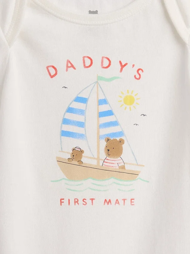 Baby First Favorites Bodysuit i ekologisk bomull med tryck