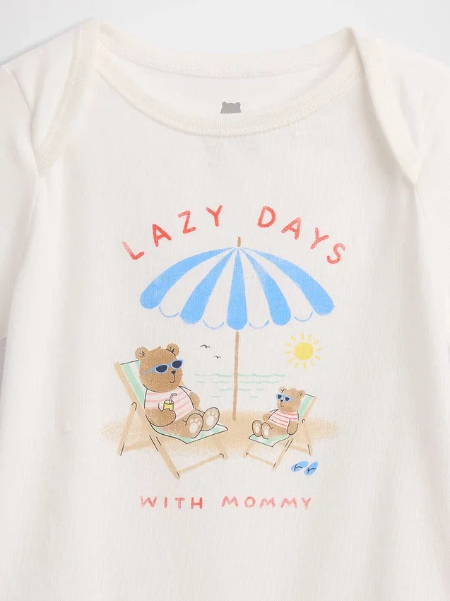 Baby First Favorites Bodysuit i ekologisk bomull med tryck