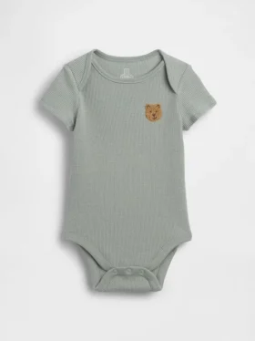 Baby First Favorites bodysuit i våffelstickning