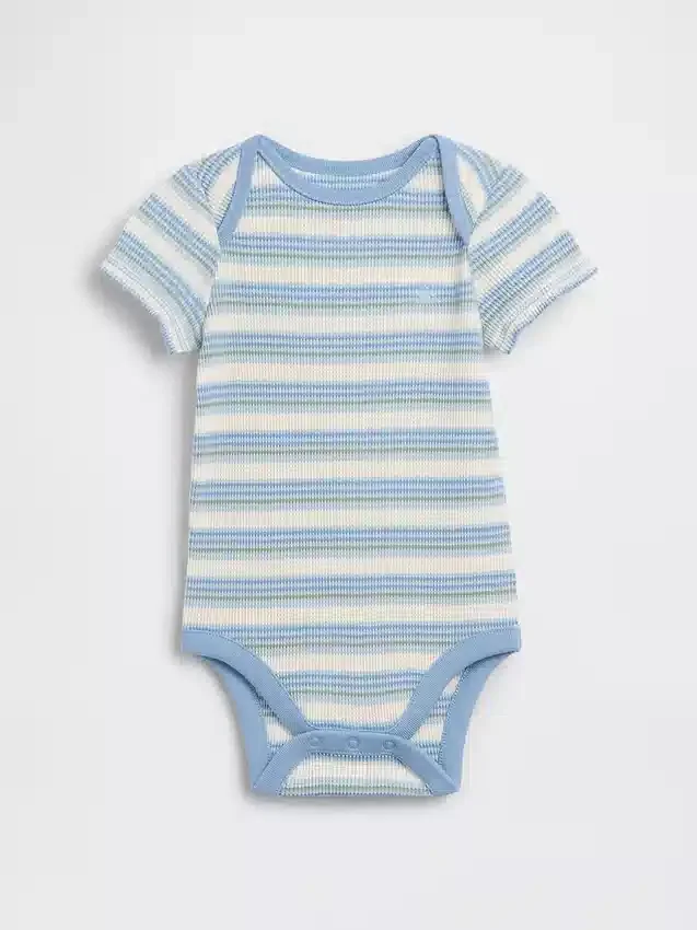 Baby First Favorites bodysuit i våffelstickning