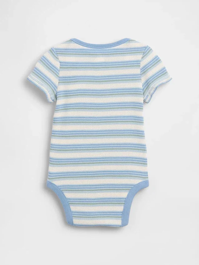 Baby First Favorites bodysuit i våffelstickning