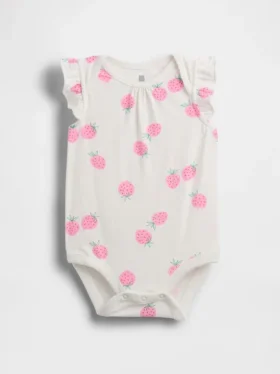Baby First Favorites bodysuit med fladdrande ärmar