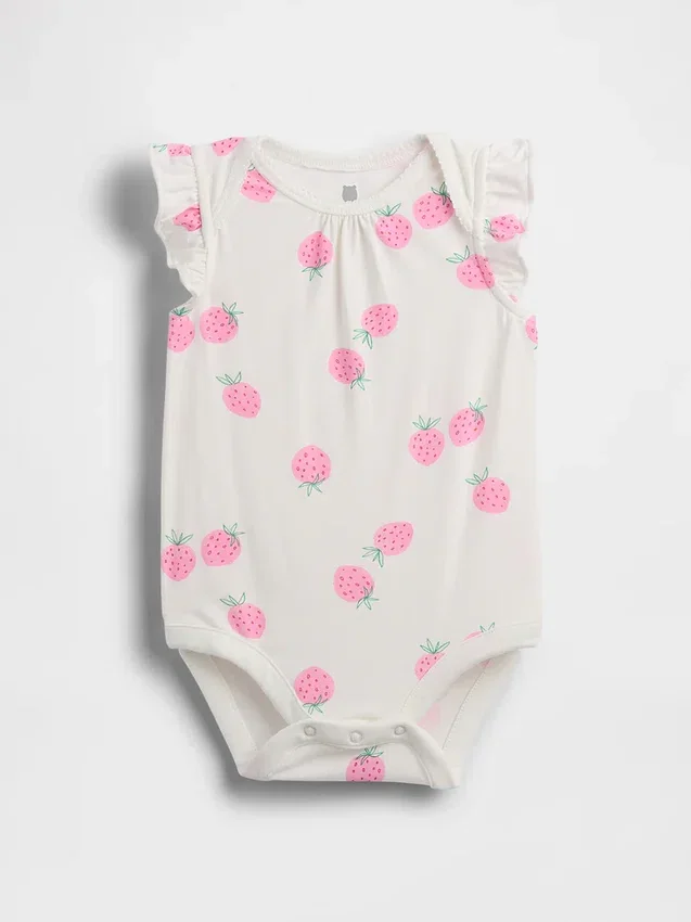 Baby First Favorites bodysuit med fladdrande ärmar