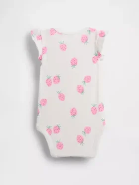 Baby First Favorites bodysuit med fladdrande ärmar