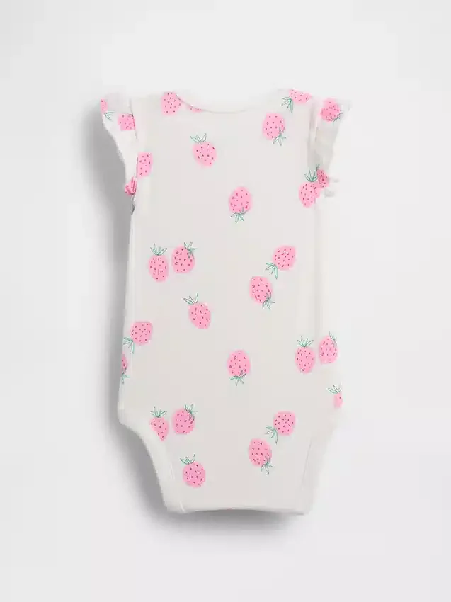 Baby First Favorites bodysuit med fladdrande ärmar