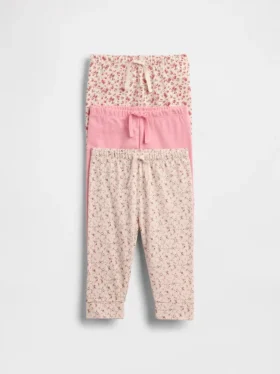 Baby First Favorites byxor i ekologisk bomull med dragkedja (3-pack)