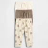 Baby First Favorites byxor i ekologisk bomull med dragkedja (3-pack)