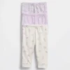 Baby First Favorites byxor i ekologisk bomull med dragkedja (3-pack)