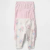 Baby First Favorites byxor i ekologisk bomull med dragkedja (3-pack)