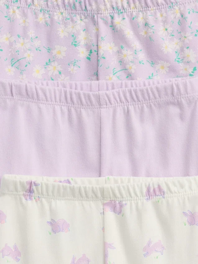 Baby First Favorites byxor i ekologisk bomull med dragkedja (3-pack)