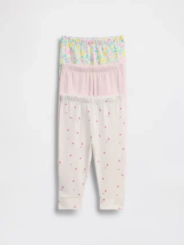 Baby First Favorites byxor i ekologisk bomull med dragkedja (flerpack)