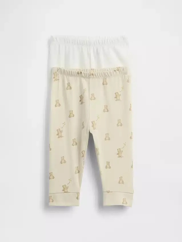 Baby First Favorites byxor i ekologisk bomull med dragkedja (flerpack)