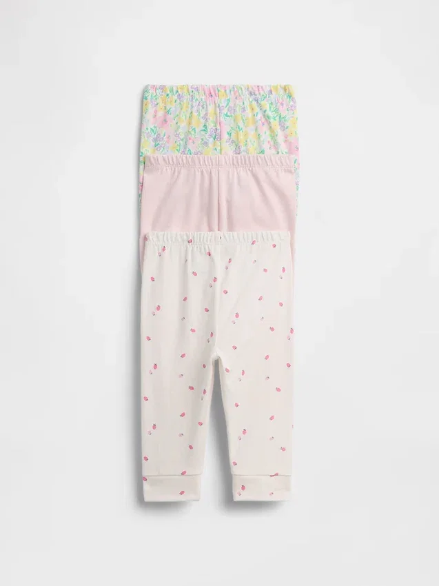 Baby First Favorites byxor i ekologisk bomull med dragkedja (flerpack)