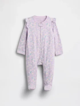 Baby First Favorites heldress med fötter i ekologisk bomull