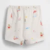 Baby First Favorites Shorts i ekologisk bomull med Beach Bear-motiv